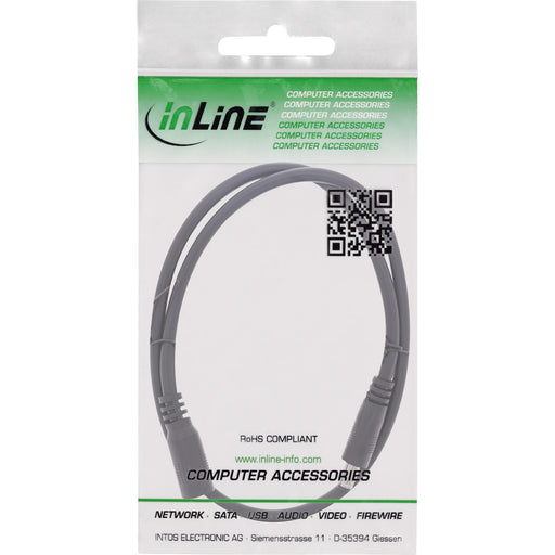 EAN 4043718309054 - InLine 26955G cable de transmisión Negro 0,5 m 5.5 x 2.5 mm imagen 2