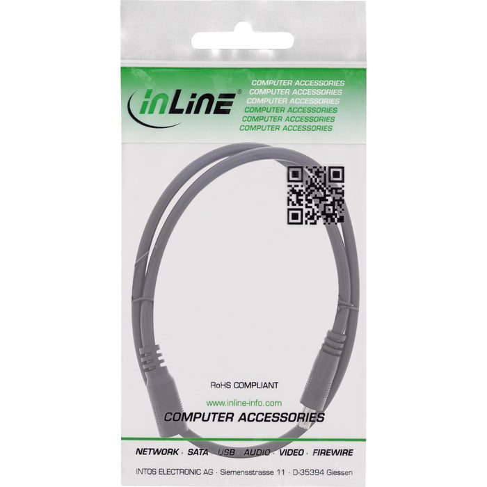 EAN 4043718309054 - InLine 26955G cable de transmisión Negro 0,5 m 5.5 x 2.5 mm imagen 2