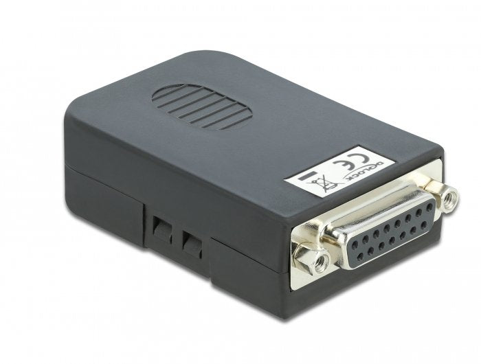EAN 4043619665693 - DeLOCK 66569 cambiador de género para cable serial Sub-D15 16 pin terminal block Negro imagen 3