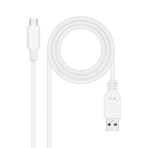 EAN 8433281014145 - Nanocable 10.01.4000-W cable USB USB 3.2 Gen 2 (3.1 Gen 2) 0,5 m USB C USB A imagen 1