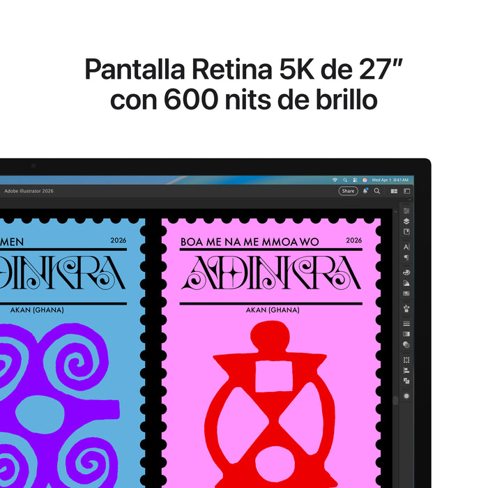 EAN 195950530087 - Apple Studio Display pantalla para PC 68,6 cm (27") 5120 x 2880 Pixeles 5K Ultra HD LED Plata imagen 3