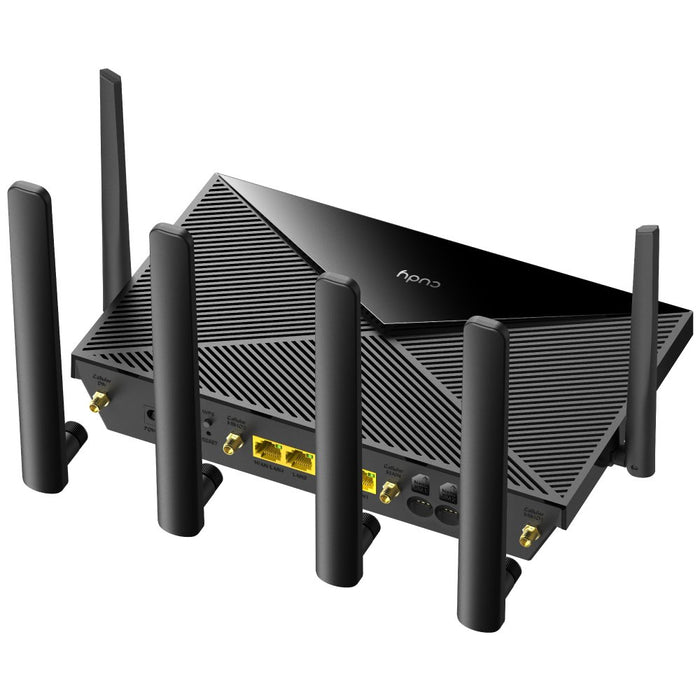 EAN 6971690792145 - Cudy LT18 router inalámbrico Gigabit Ethernet Doble banda (2,4 GHz / 5 GHz) 4G Negro imagen 3