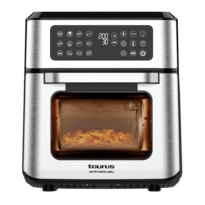 EAN 8414234739919 - Taurus Air Fry Digital Grill Sencillo 12 L Independiente 1800 W Freidora de aire caliente Negro, Acero in imagen 1