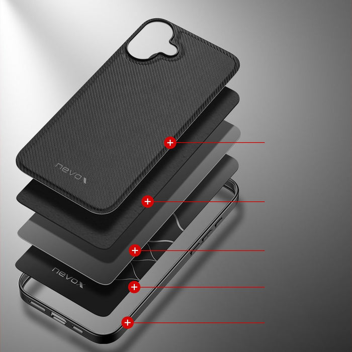 EAN 4250686413823 - nevox 2382 funda para teléfono móvil 15,5 cm (6.1") Negro imagen 5