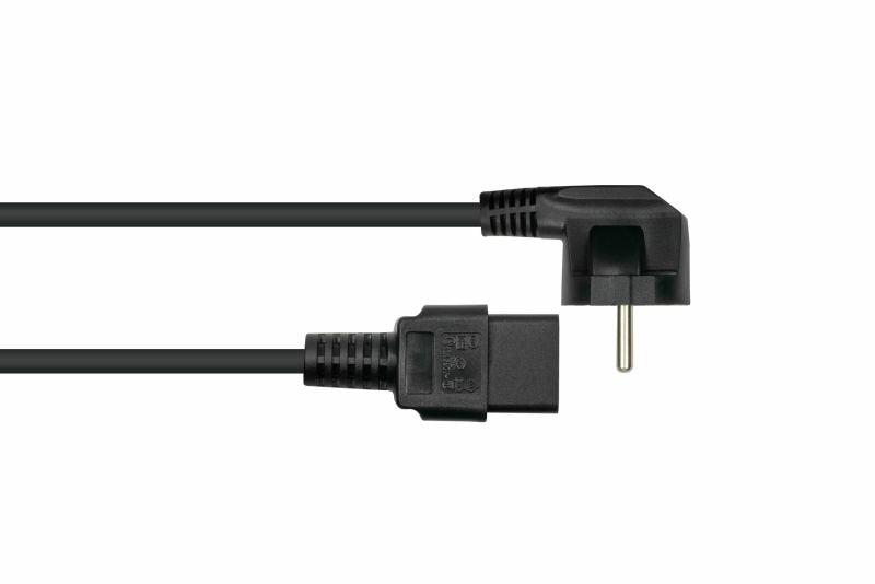 EAN 4066857000293 - Kabelmeister SK0190-S005 cable de transmisión Negro 0,5 m Enchufe tipo E+F IEC C19 imagen 2