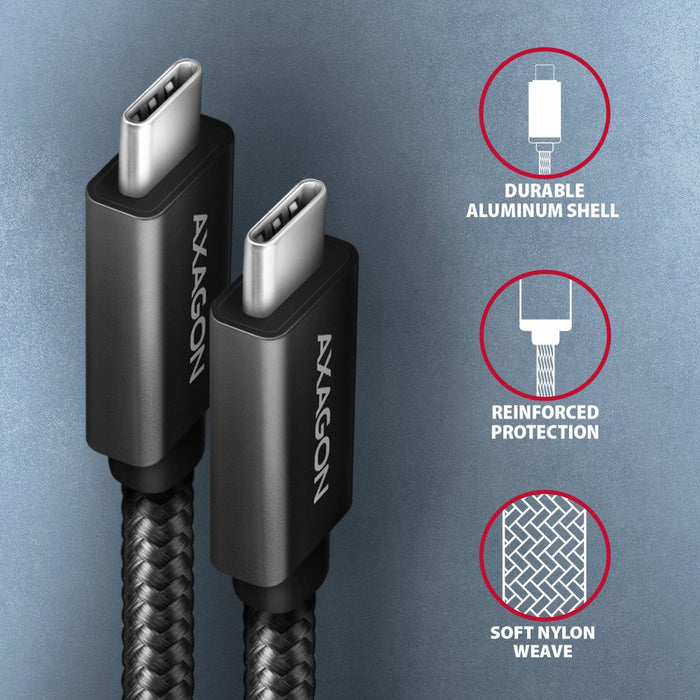 EAN 8595247908469 - Axagon BUCM32-CM15AB cable USB USB 3.2 Gen 2x2 1,5 m USB C Negro imagen 3