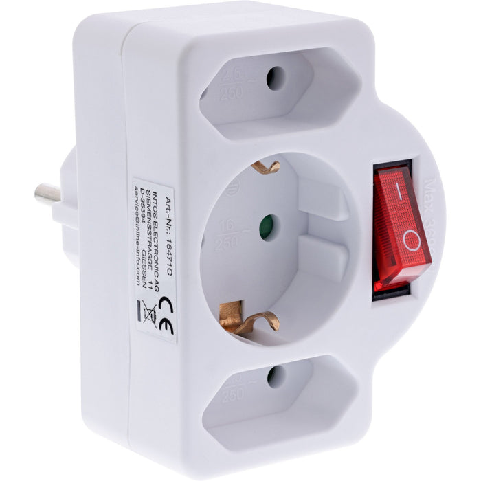 EAN 4043718334278 - InLine 16471C base múltiple Blanco imagen 1