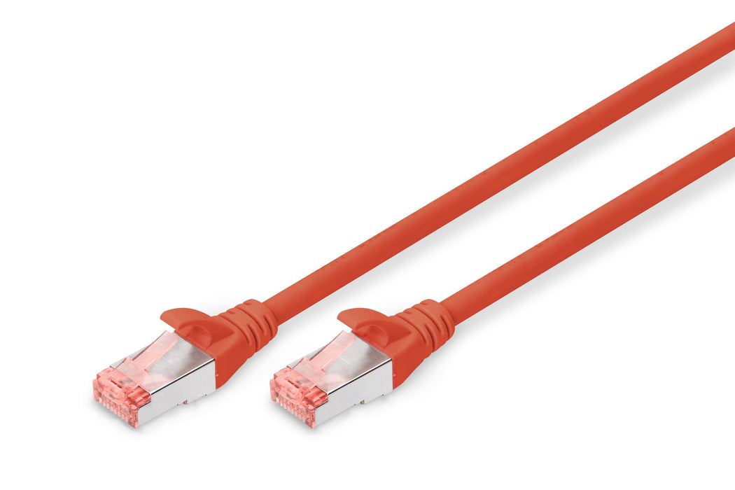 EAN 4016032322245 - Digitus DK-1644-100/R cable de red Rojo 10 m Cat6 S/FTP (S-STP) imagen 1