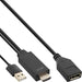 EAN 4043718292660 - InLine 17168P adaptador de cable de vídeo 0,3 m HDMI tipo A (Estándar) DisplayPort Negro imagen 1