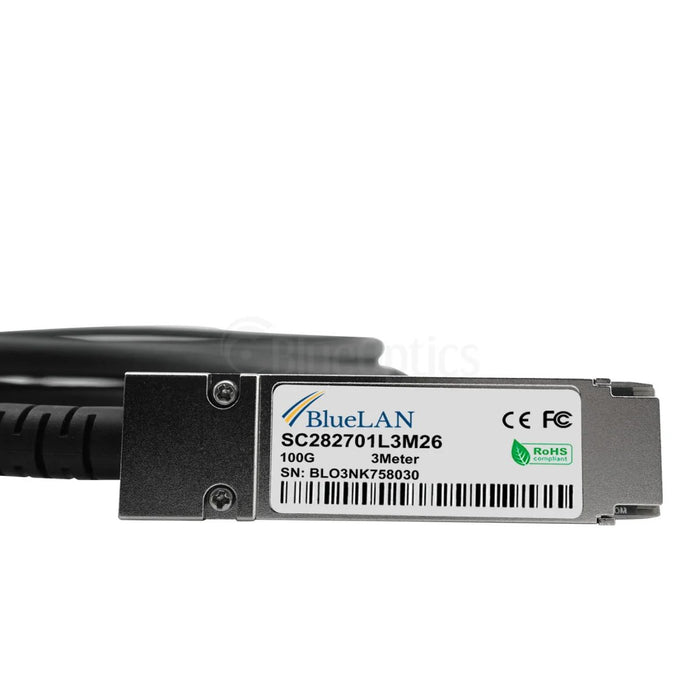 EAN 4063232341040 - BlueOptics CAB-DAC1M-Q28B4-BL Cable de fibra óptica e InfiniBand 1 m QSFP28 4x SFP28 DAC Negro imagen 3