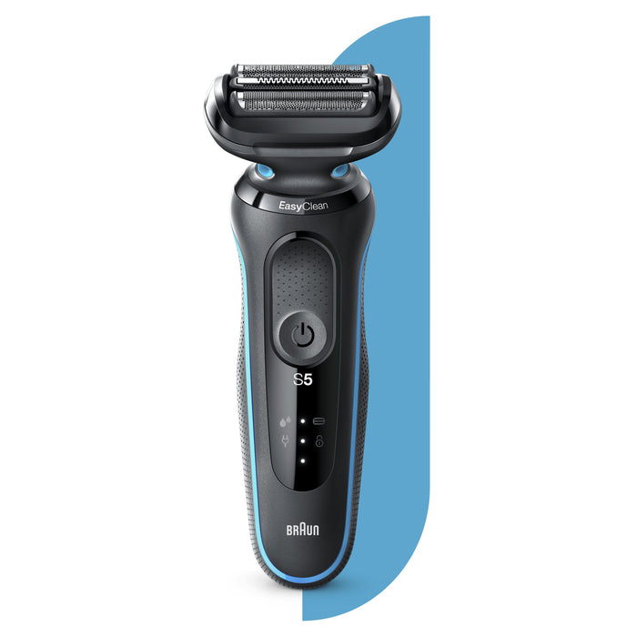 EAN 4210201242284 - Braun Series 5 50-M1000s Máquina de afeitar de láminas Negro, Azul imagen 1