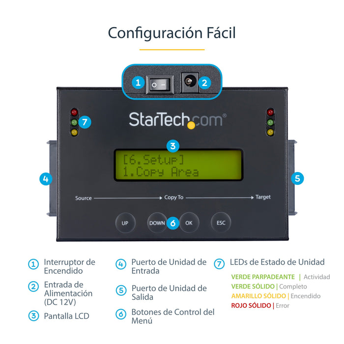 EAN 0065030858076 - StarTech.com SATDUP11IMG duplicador de datos y soporte Duplicador de HDD/ SSD (discos duros/unidades de e imagen 9