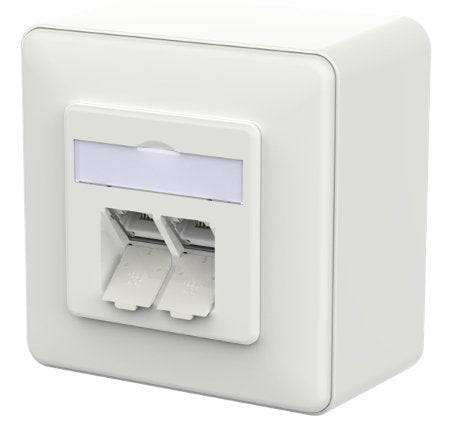 EAN 4251394665665 - METZ CONNECT 130D380027-I toma de corriente RJ-45 Blanco imagen 1
