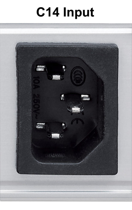 EAN 0766623163651 - Intellinet 163651 unidad de distribución de energía (PDU) 8 salidas AC 1U Negro, Plata imagen 6