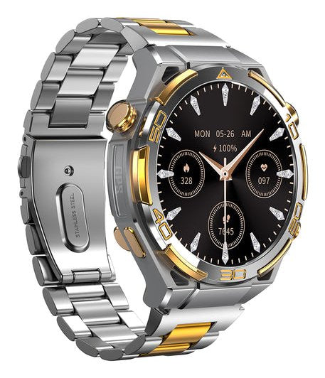 EAN 6931548325802 - Blackview W90 Pro 3,63 cm (1.43") AMOLED 48.6 mm Digital 466 x 466 Pixeles Pantalla táctil Oro, Plata GPS imagen 3