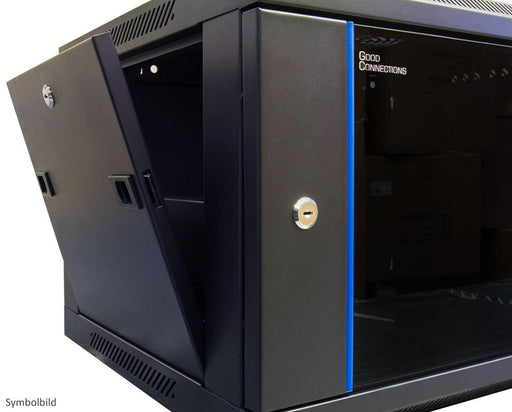 EAN 4014619816491 - Alcasa GC-R0013 armario rack 9U Bastidor de pared Negro, Azul imagen 2