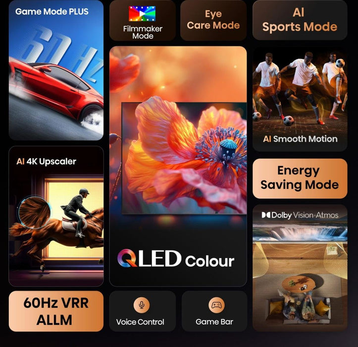 EAN 6942351418407 - Hisense 43E7Q 109,2 cm (43") 4K Ultra HD Smart TV Wifi Negro imagen 4