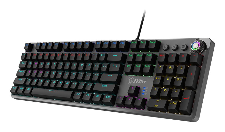 EAN 4711377209786 - MSI FORGE GK310 teclado Juego USB QWERTY Internacional de EE.UU. Negro imagen 1