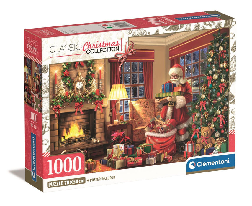 EAN 8005125399246 - Clementoni 1000 pcs Santa's Visit Compact imagen 1