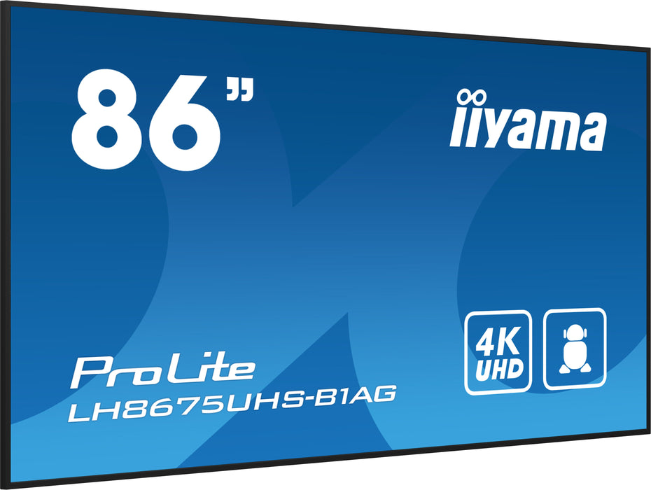 EAN 4948570123490 - iiyama LH8675UHS-B1AG pantalla de señalización Pantalla plana para señalización digital 2,17 m (85.6") LC imagen 4