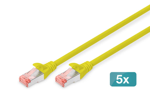 EAN 4016032442400 - Digitus DK-1644-100-Y-5 cable de red Amarillo 10 m Cat6 S/FTP (S-STP) imagen 1
