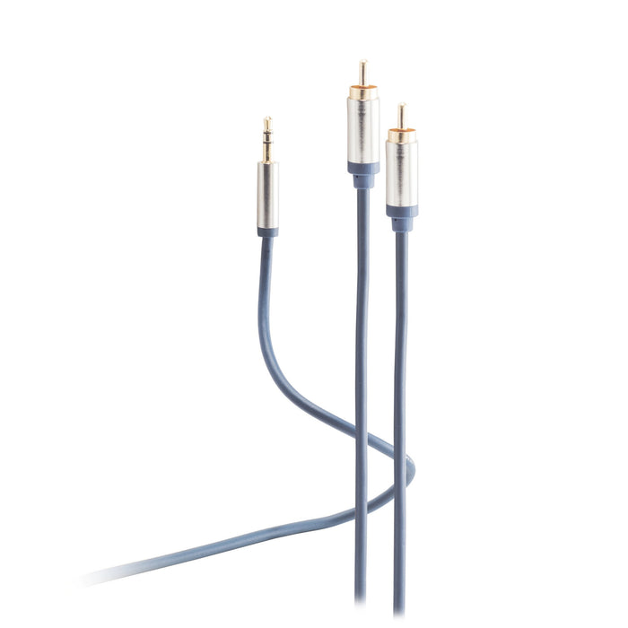 EAN 4250696644514 - Flexline FL31-32131 cable de audio 0,75 m 3,5mm 2 x RCA Azul imagen 1