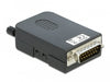 EAN 4043619665662 - DeLOCK 66566 cambiador de género para cable serial Sub-D15 16 pin terminal block Negro imagen 3