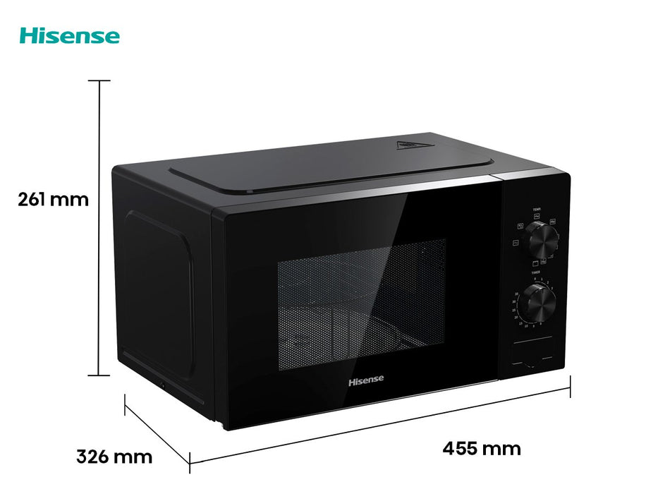 EAN 3838782611438 - Hisense H20MOBP1 microondas Negro Solo microondas Encimera 20 L 700 W imagen 9