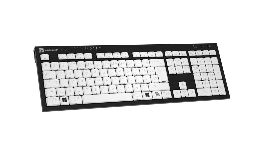 EAN 5707795021276 - Logickeyboard LKB-BRAILLE-BJPU-FR teclado Médico USB AZERTY Francés Negro, Blanco imagen 3