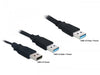 EAN 4043619829088 - DeLOCK 82908 cable USB USB 3.2 Gen 1 (3.1 Gen 1) 0,6 m 2 x USB A USB A Negro imagen 1