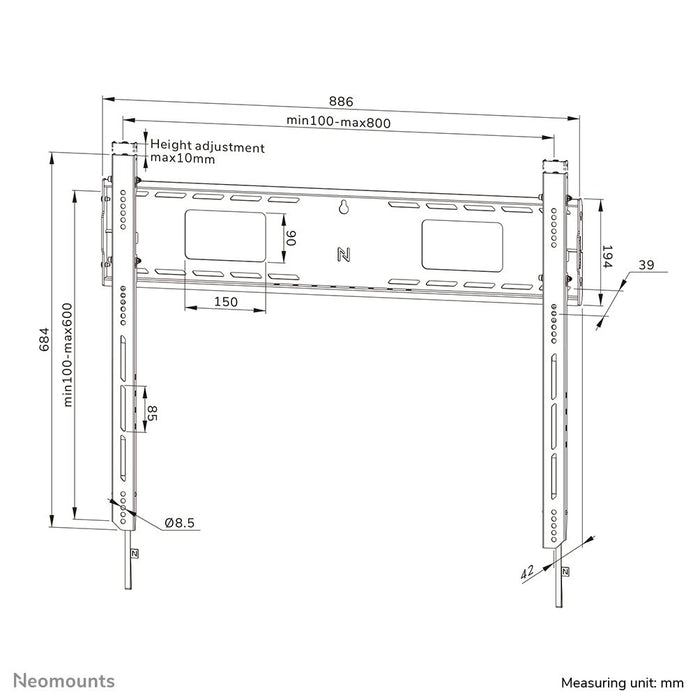 EAN 8717371443306 - Neomounts WL30-750BL18 soporte para TV 2,49 m (98") Negro imagen 20