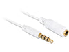 EAN 4043619847174 - DeLOCK 84717 cable de audio 0,5 m 3,5mm Blanco imagen 1