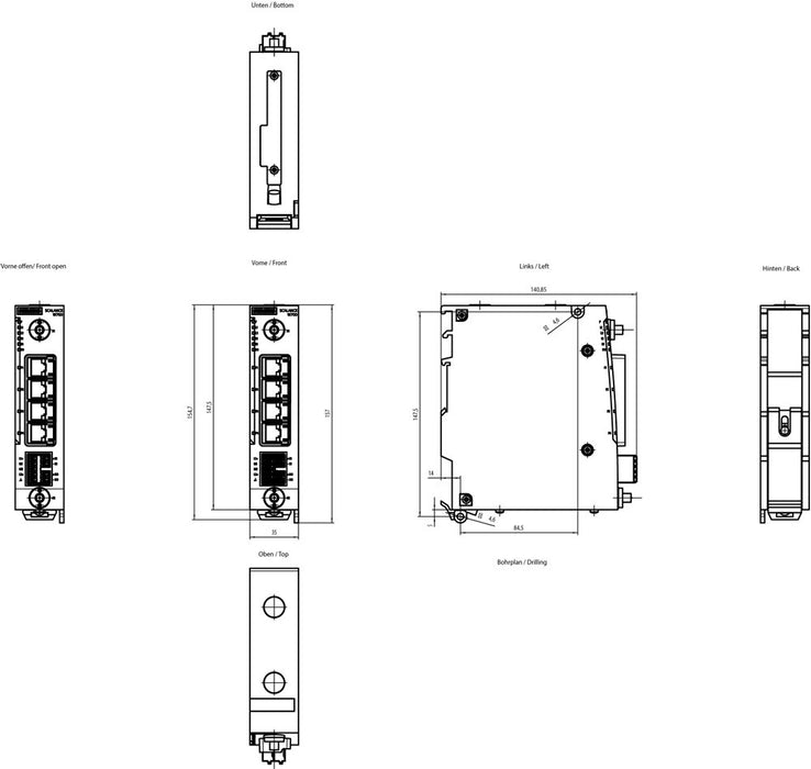 EAN 4047623088325 - Siemens 6GK5763-1AL00-7DB0 Industrieswitch managed 1201 Mbit/s imagen 3