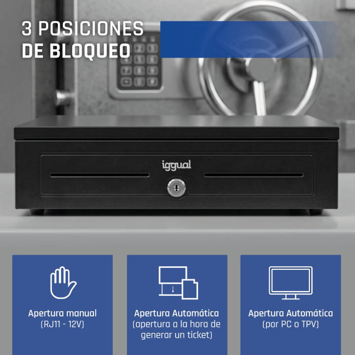 EAN 8435364318942 - iggual IRON-HD Cajón de efectivo automático y manual imagen 11