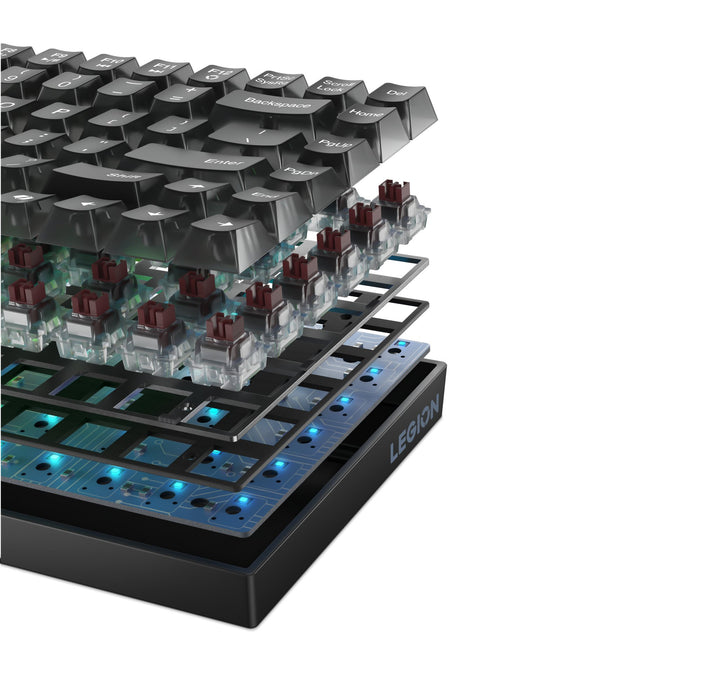 EAN 0195892102496 - Lenovo Legion K510 Mini Pro teclado Juego USB Inglés de EE. UU. Negro, Transparente imagen 11