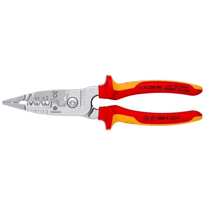 EAN 4003773088943 - Knipex 13 76 200 ME pelacable Rojo, Acero inoxidable, Amarillo imagen 3