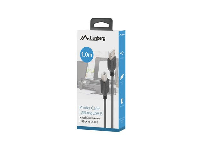 EAN 5901969429886 - Lanberg CA-USBA-15CU-0010-BK cable USB USB 2.0 1 m USB B Negro imagen 3