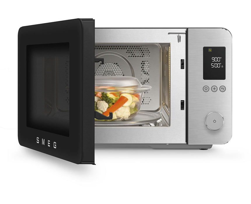 EAN 8017709356606 - Smeg MOC02BLMEU microondas Negro Microondas combinado Encimera 27 L 1450 W imagen 12