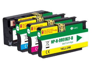 EAN 6941784789665 - G&G NP-H-0950XLBK(PG)/951XLCMY cartucho de tinta 4 pieza(s) Compatible Negro, Cian, Magenta, Amarillo imagen 1
