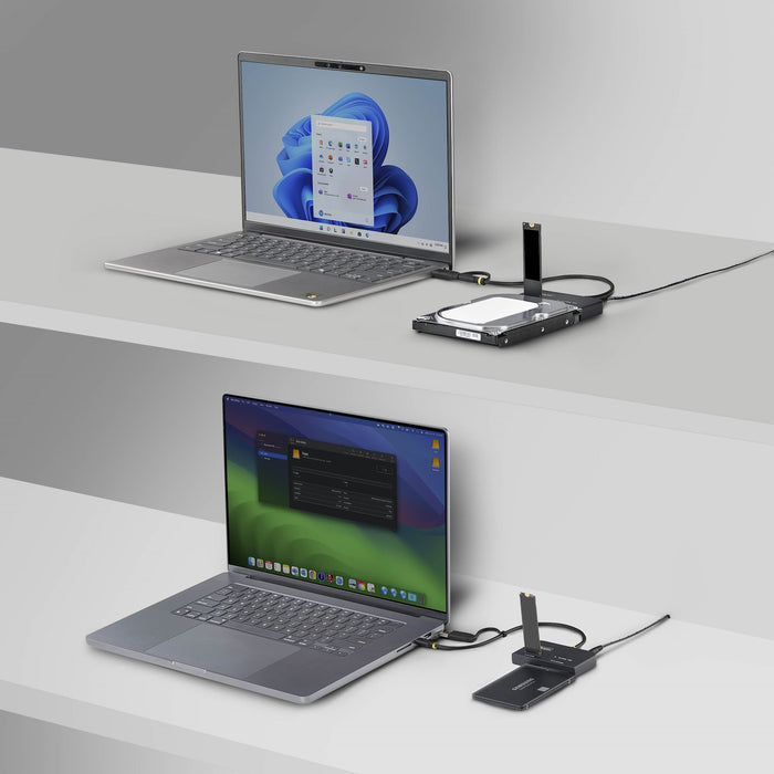 EAN 65030920575 - StarTech.com USB31CSAT3M2E base de conexión para disco duro USB 3.2 Gen 2 (3.1 Gen 2) Type-C Negro imagen 5