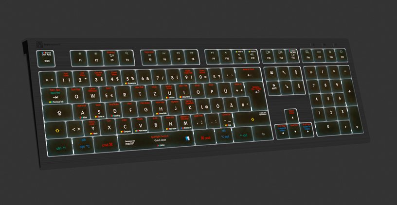 EAN 5707795020248 - Logickeyboard LKB-OSX-A2M-DE teclado Juego USB QWERTZ Alemán Negro imagen 5