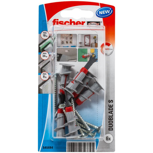 EAN 4048962323795 - Fischer 545684 tornillo de anclaje y taco 6 pieza(s) Enchufe de pared 44 mm imagen 1