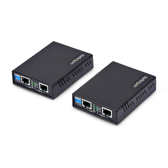 EAN 65030916936 - StarTech.com VDSL-LAN-EXTENDER-EU ampliador de red Transmisor y receptor de red Negro 10, 100, 300 Mbit/s imagen 2