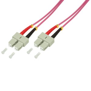 EAN 4052792017397 - LogiLink 2m SC-SC Cable de fibra óptica e InfiniBand Rosa imagen 1