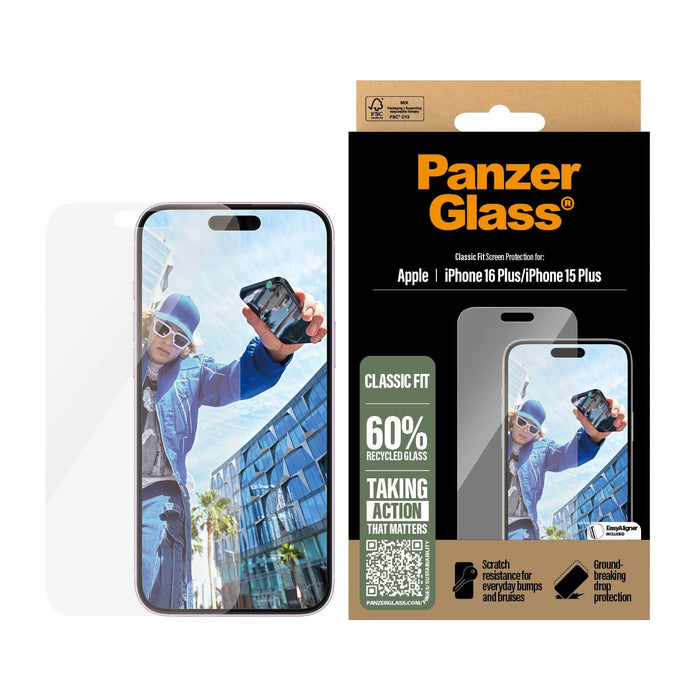 EAN 5715685002731 - PanzerGlass ® Screen Protector iPhone 16 Plus | 15 Plus | Classic Fit Protector de pantalla Apple 1 pieza imagen 2
