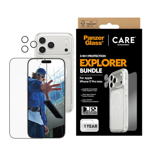 EAN 5715685027406 - PanzerGlass ® | CARE by ® Flagship 3-in-1 Urban Explorer Bundle iPhone 17 Pro Max Protector de pantalla A imagen 2