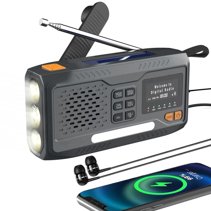 EAN 5904960298451 - Extralink RADIO AWARYJNE BLUETOOTH SOLARNE Z KORBKA DYNAMO POWERBANK 4000MAH Z LATARKA SOS BT-4000 Portát imagen 1