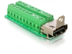 EAN 4043619651689 - DeLOCK Adapter HDMI female > Terminal Block 20pin imagen 1