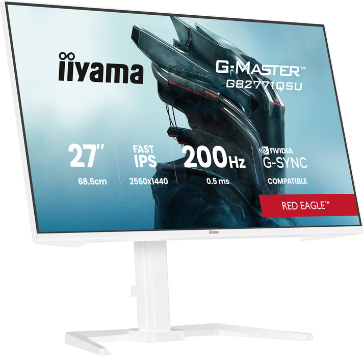 EAN 4948570126521 - iiyama G-MASTER GB2771QSU-W1 pantalla para PC 68,6 cm (27") 2560 x 1440 Pixeles Wide Quad HD Blanco imagen 5