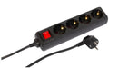 EAN 5715063307342 - Microconnect MC-GRU0043BS base múltiple 3 m 4 salidas AC Interior Negro imagen 1